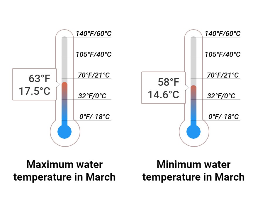 Average Sea temperature